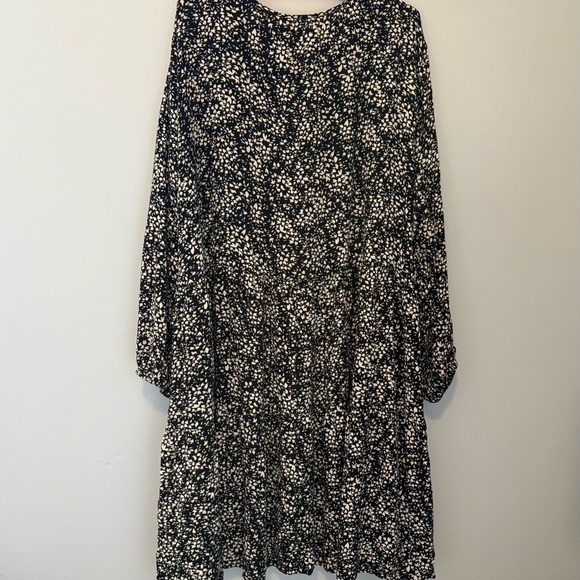 Ulla Popken Plus Size Black Cream Print Tunic Dress – 28/30 scarf not included - Picture 5 of 9